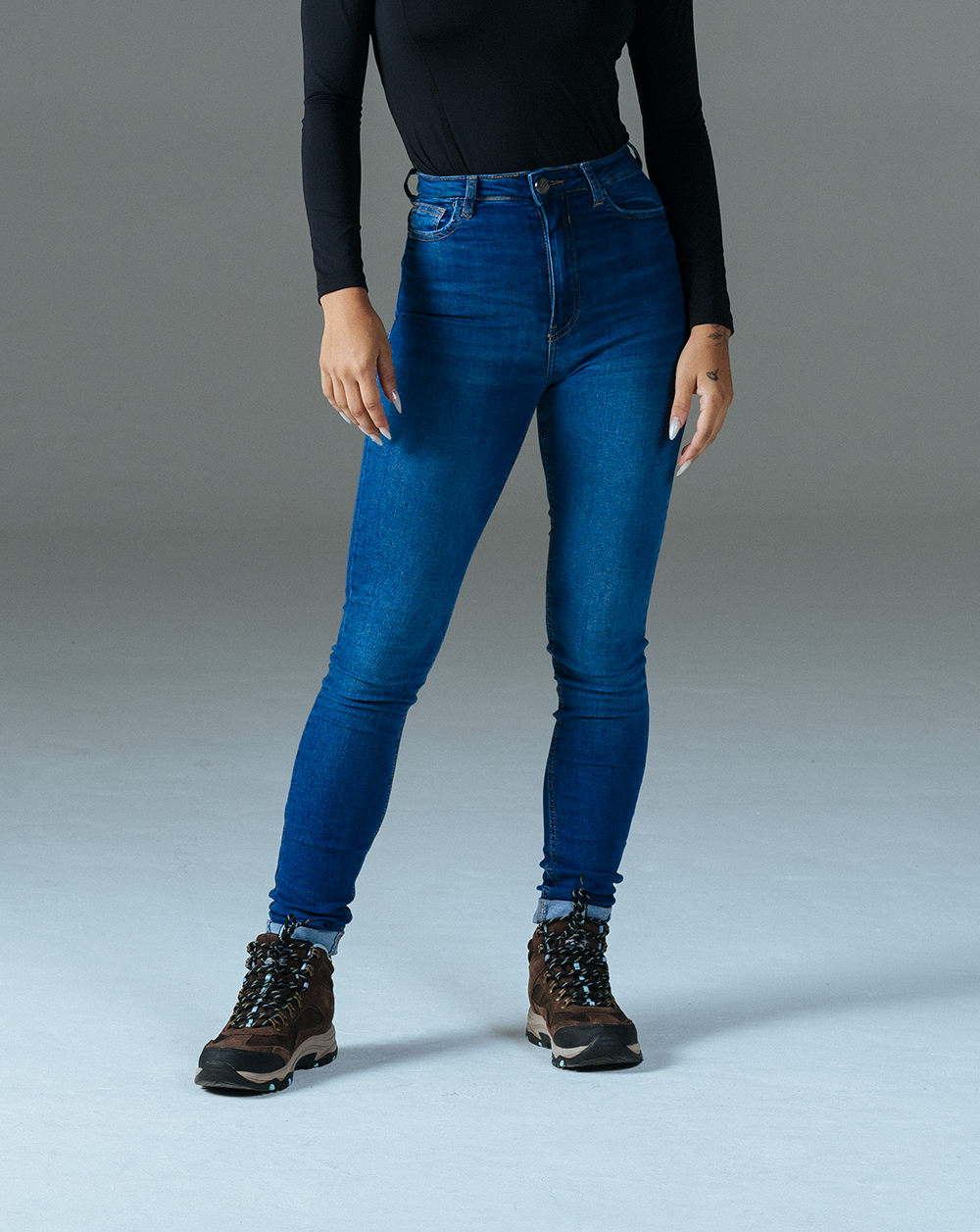 Calça Jeans Escalada Feminina Bolt - Blue Confidence