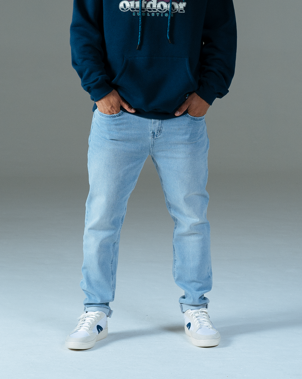Calça Jeans Escalada Masculina Bolt - Ártico
