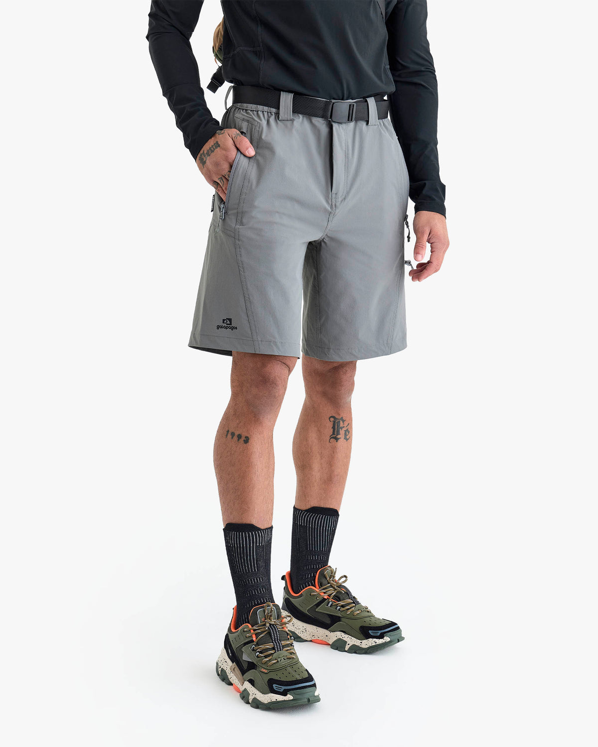Bermuda Tech Axis Masculina - Cinza