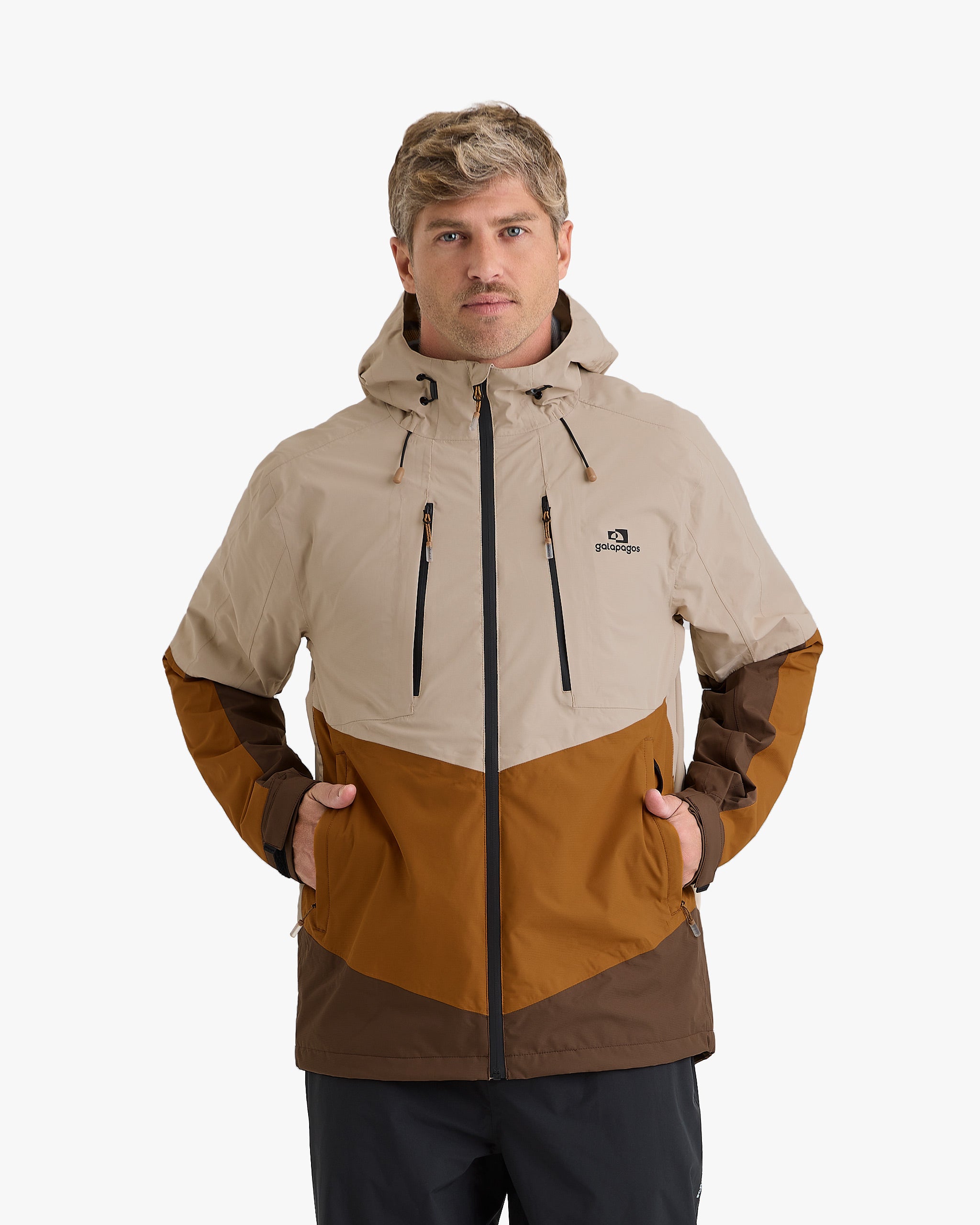 Jaqueta Impermeável Darwin Evolution 2.0 Masculina - Caqui e Ocre