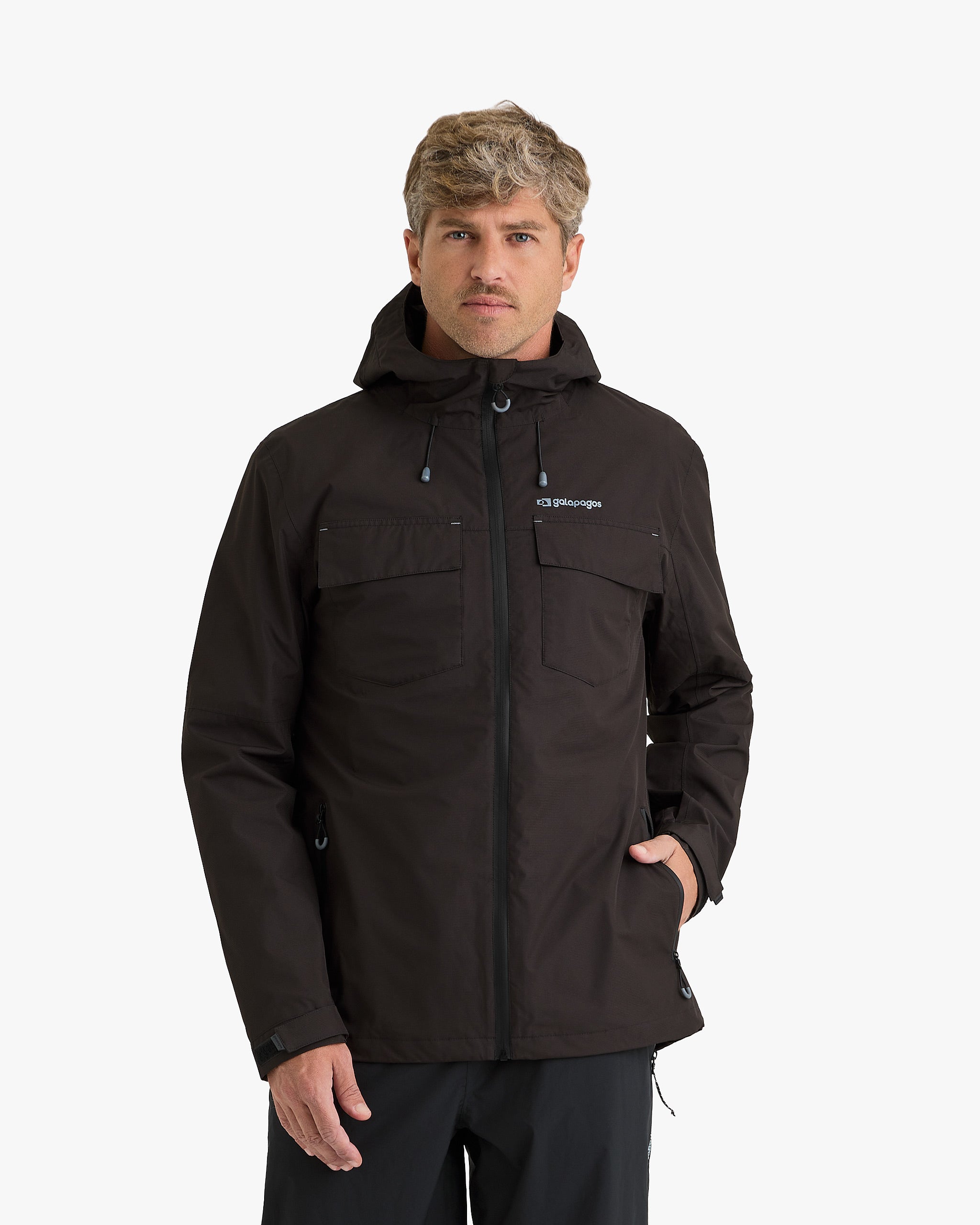 Jaqueta Impermeável Darwin Heat Masculina - Preta