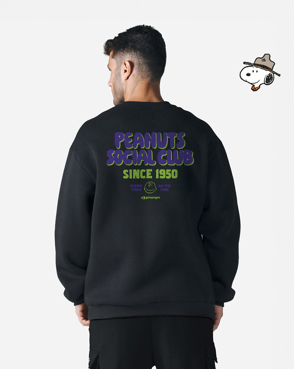 Moletom Snoopy Social Club - Preto