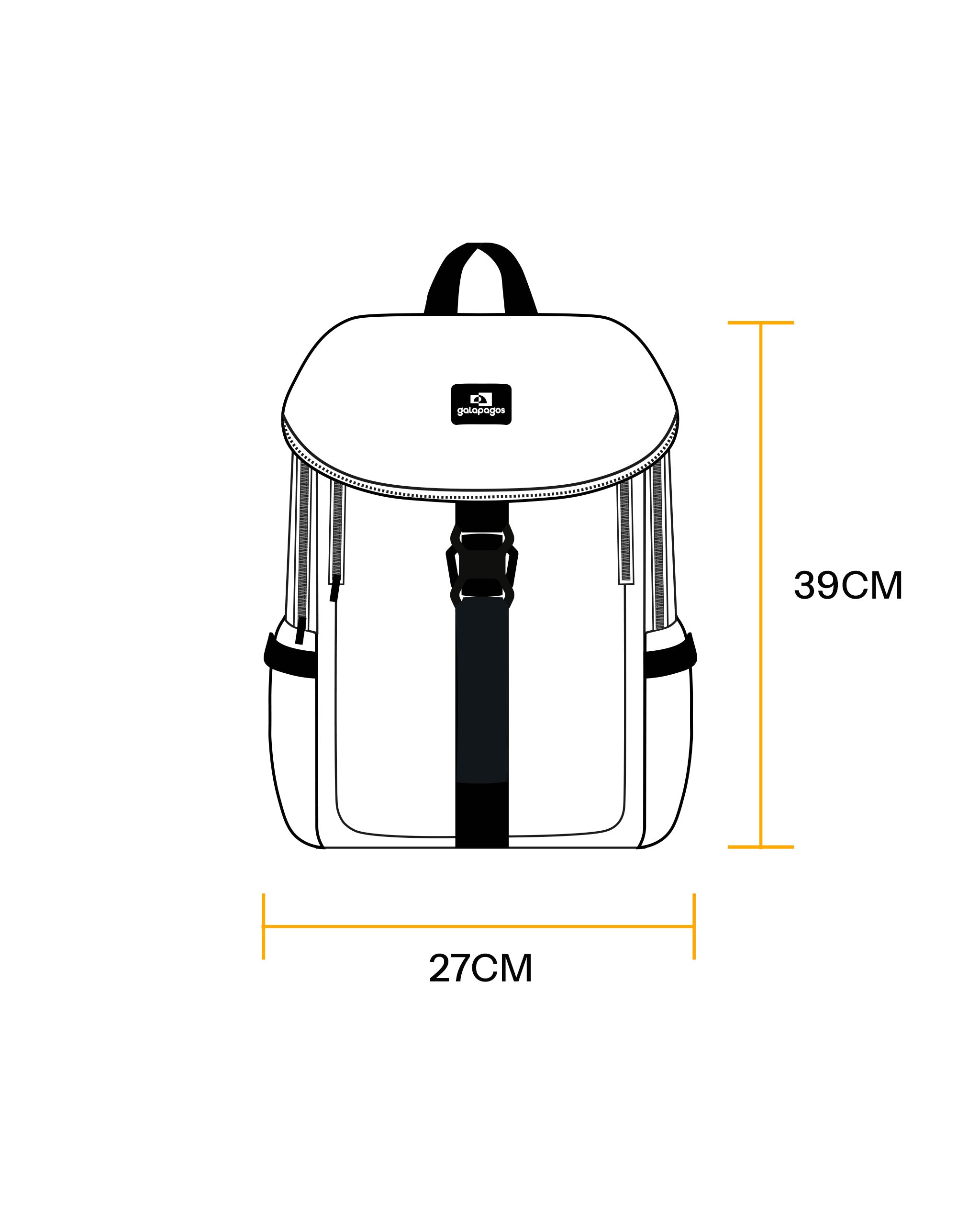 Mochila Gaivota 15L - Marrom, Caramelo e Cáqui