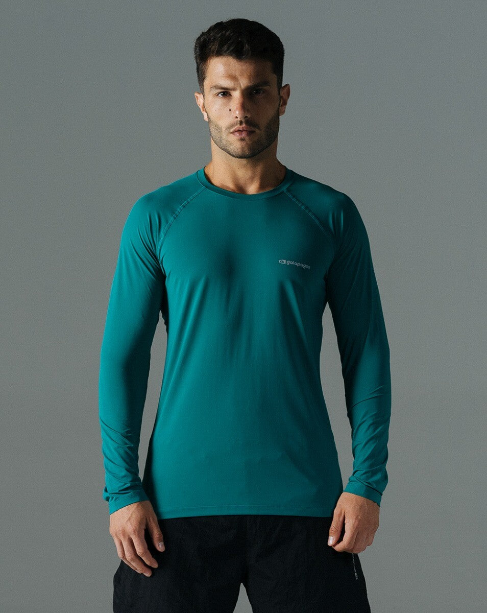 Blusa Masculina Long Sleeve Vella - Verde Esmeralda