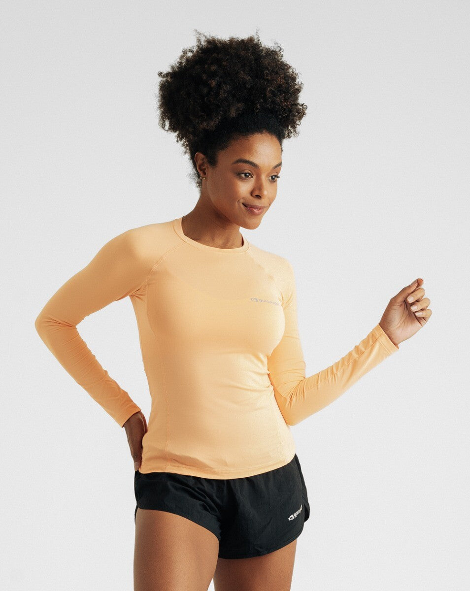 Blusa Feminina Long Sleeve Vella - Salmão
