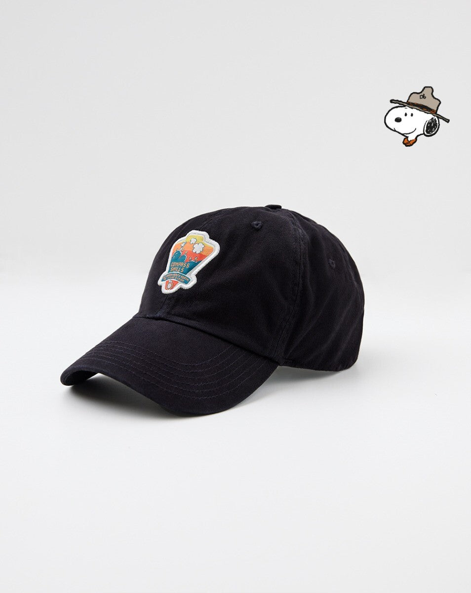 Boné Aba Curva Snoopy Compass - Preto