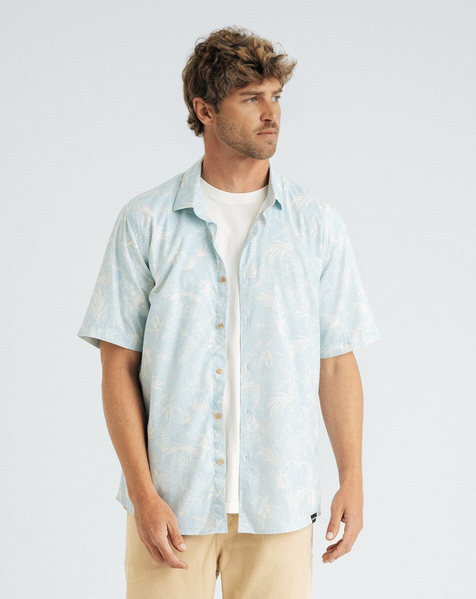 Camisa Estampada Maui Azul