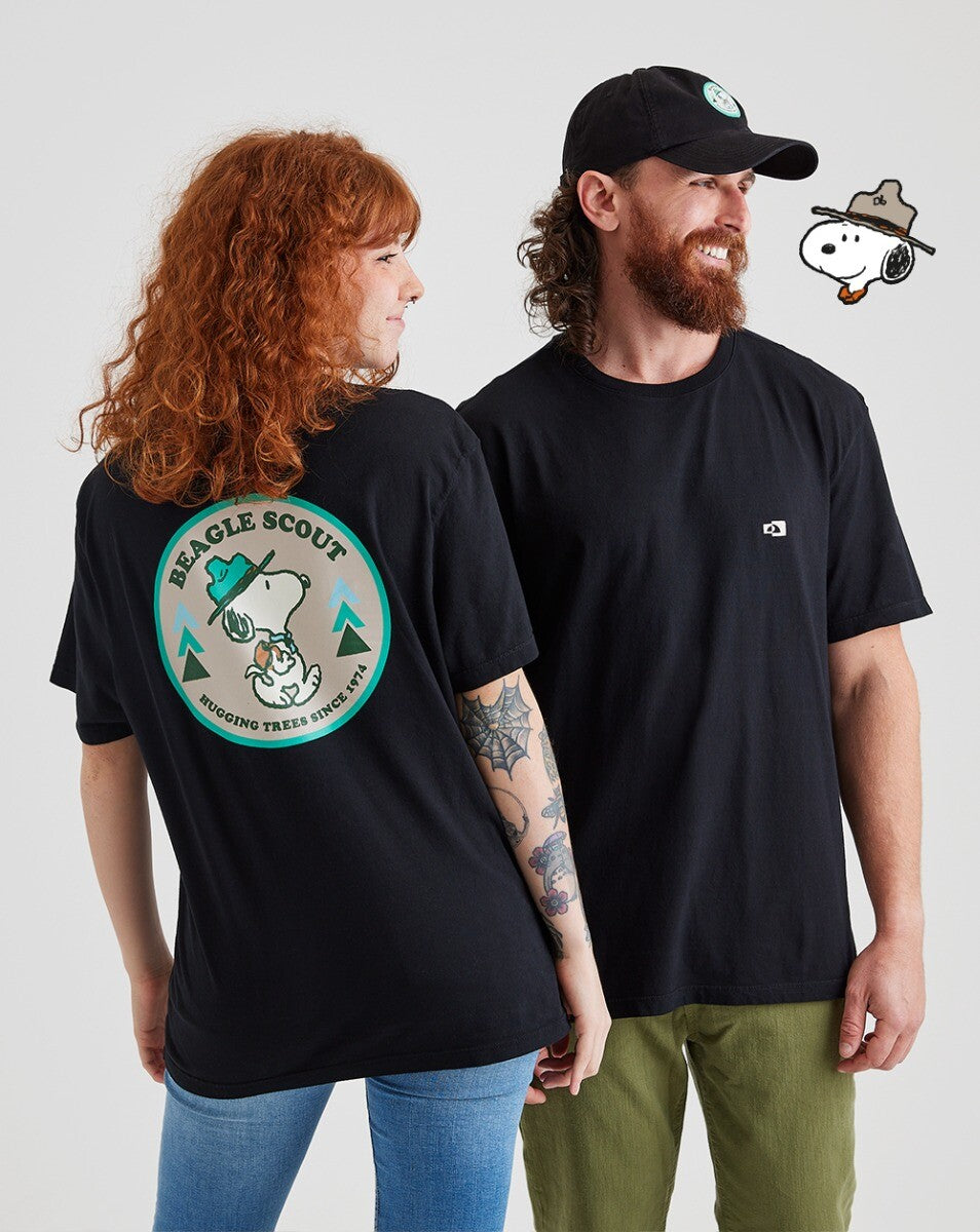 Camiseta Snoopy Scout - Preta