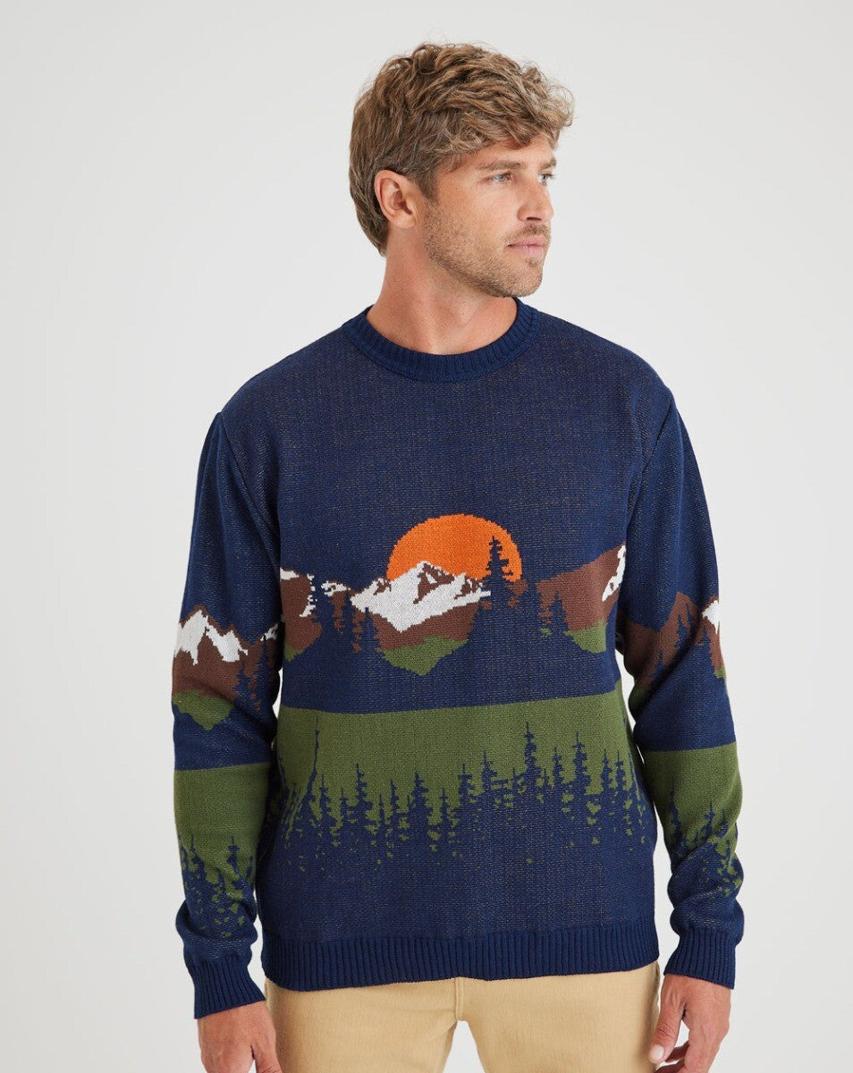 Blusão Tricot Timberline - Azul Marinho