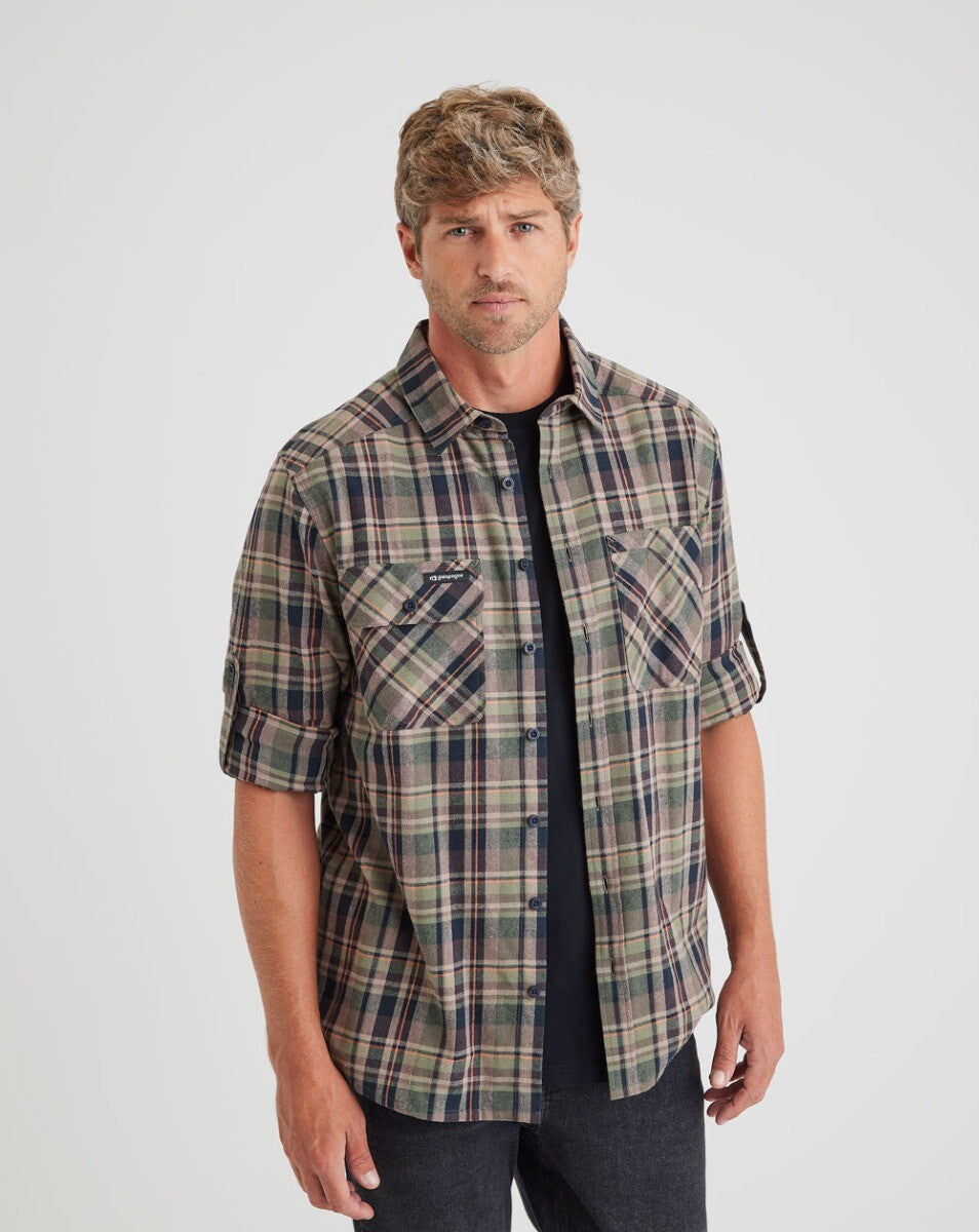 Camisa Flanela Midweight Farmer Xadrez - Verde