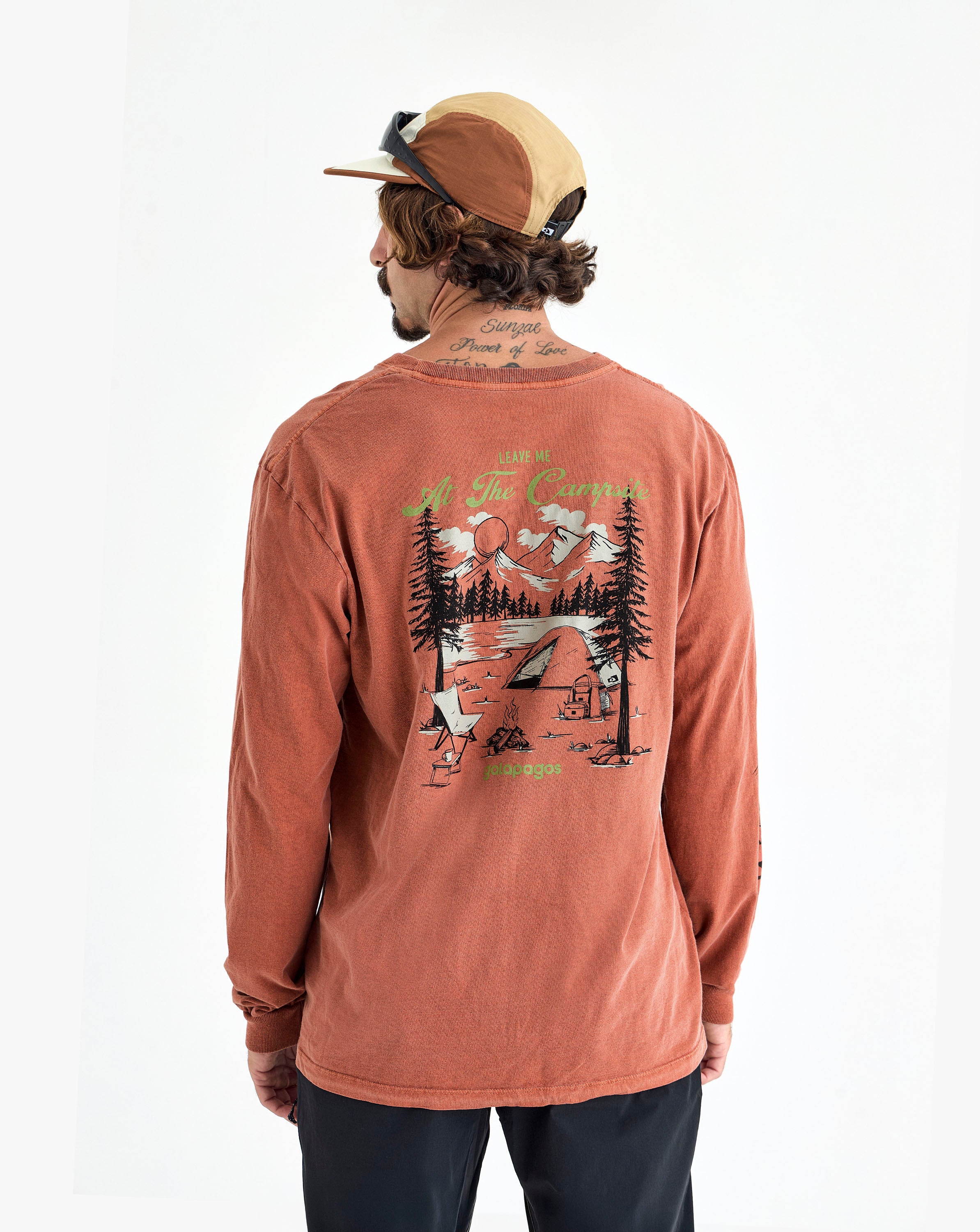 Camiseta Manga Longa Campsite All Gender - Terracota