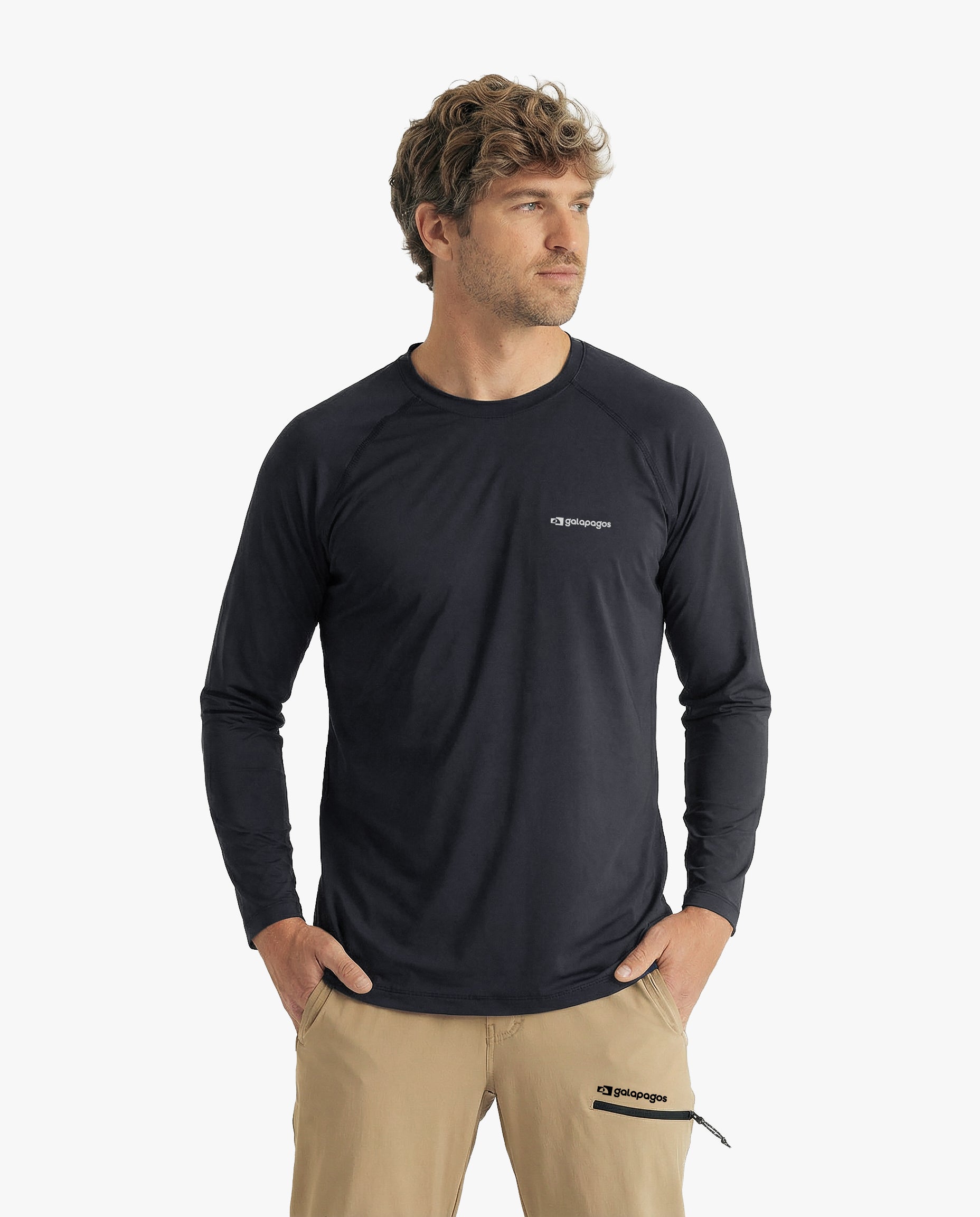 Blusa Segunda Pele UV Vella Masculina - Preta