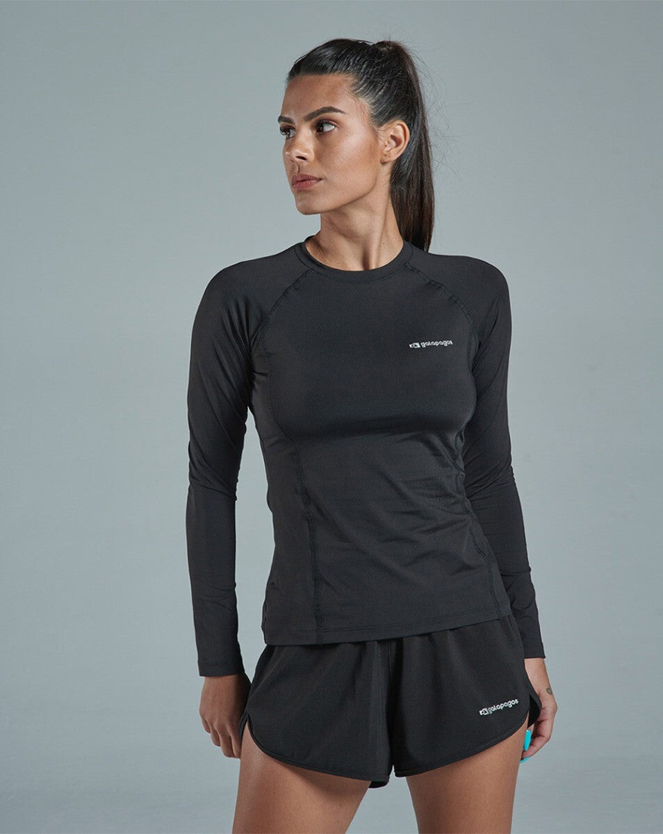 Blusa Feminina Long Sleeve Vella - Preta