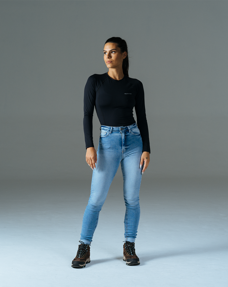 Calça Jeans Escalada Feminina Bolt - Blue Chalk