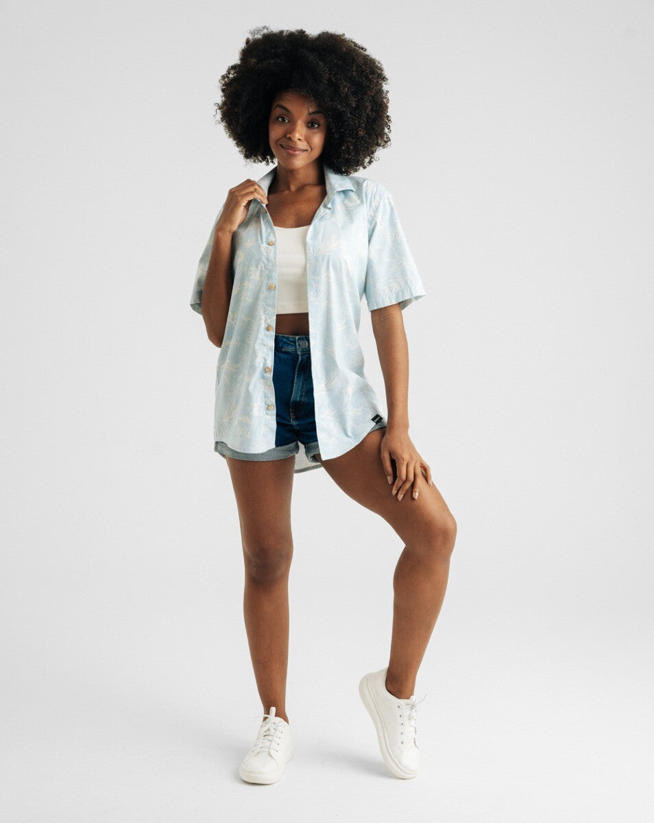 Camisa Estampada Maui Azul