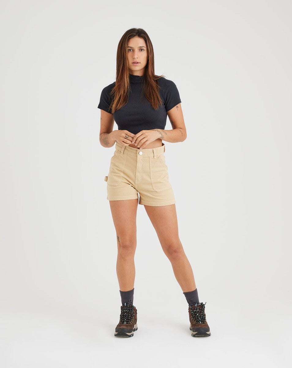 Shorts Sarja Feminino Naia - Caqui