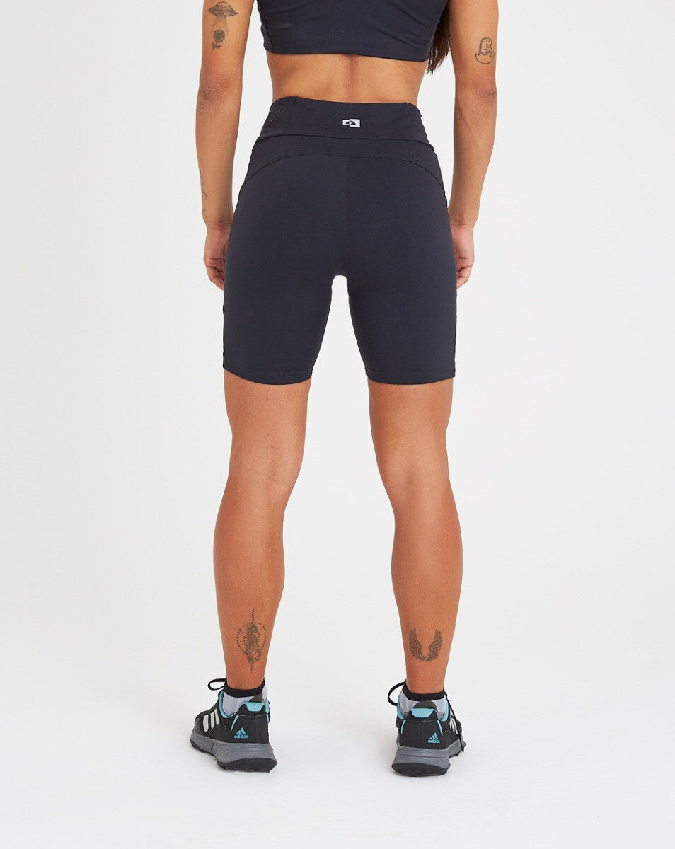 Bermuda Ciclista Eco Gaia - Preto e Laranja Neon