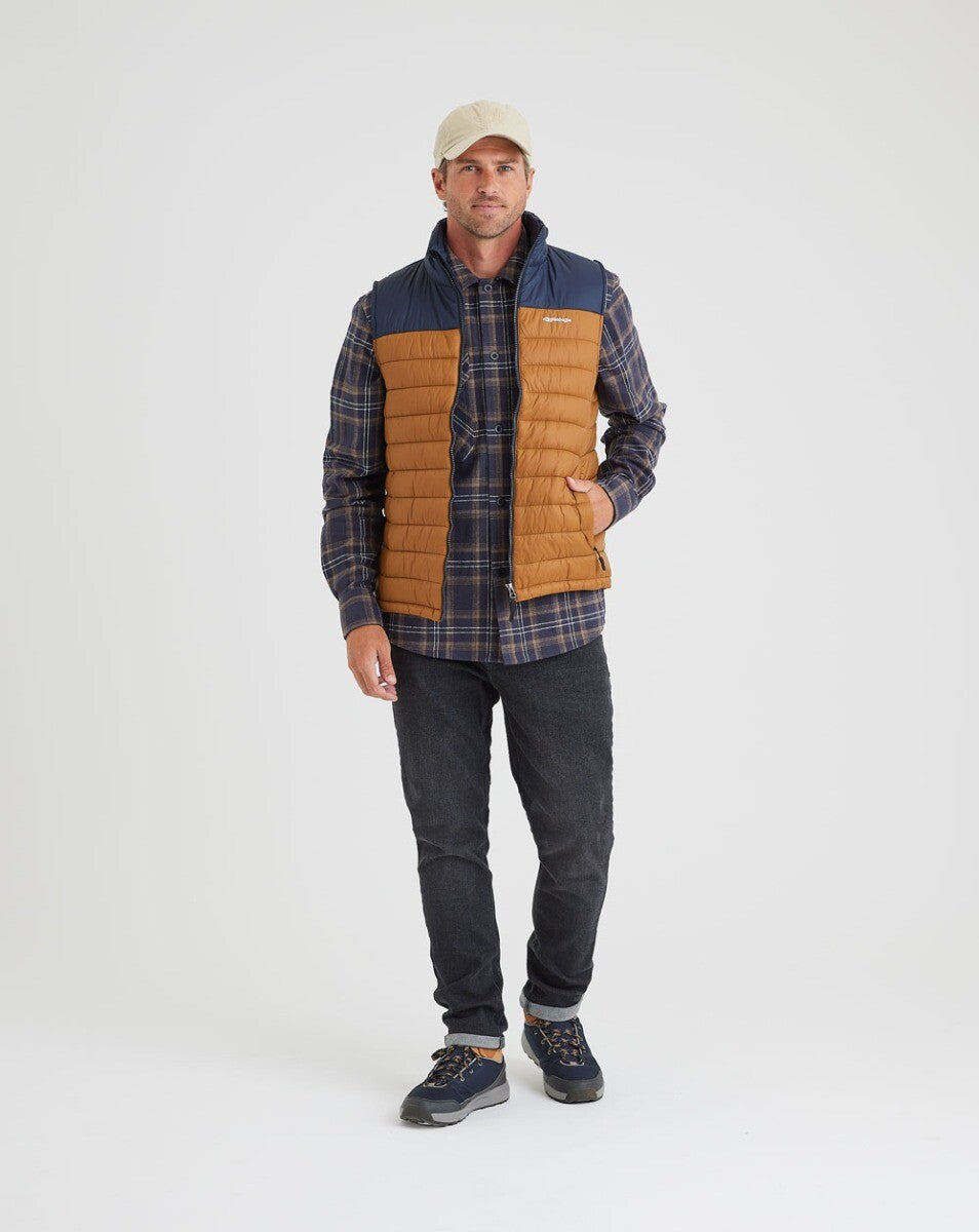 Colete Puffer All Gender Hermit Crab - Ocre