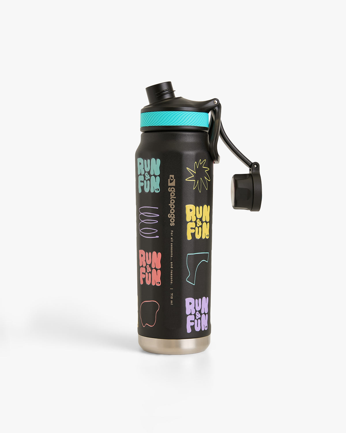 Garrafa Térmica Cascade Run & Fun 710ml - Preta