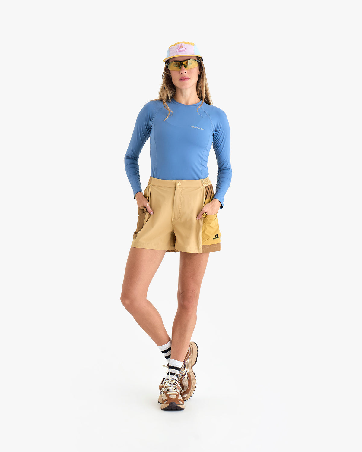Blusa Segunda Pele UV Vella Feminina - Azul Índigo
