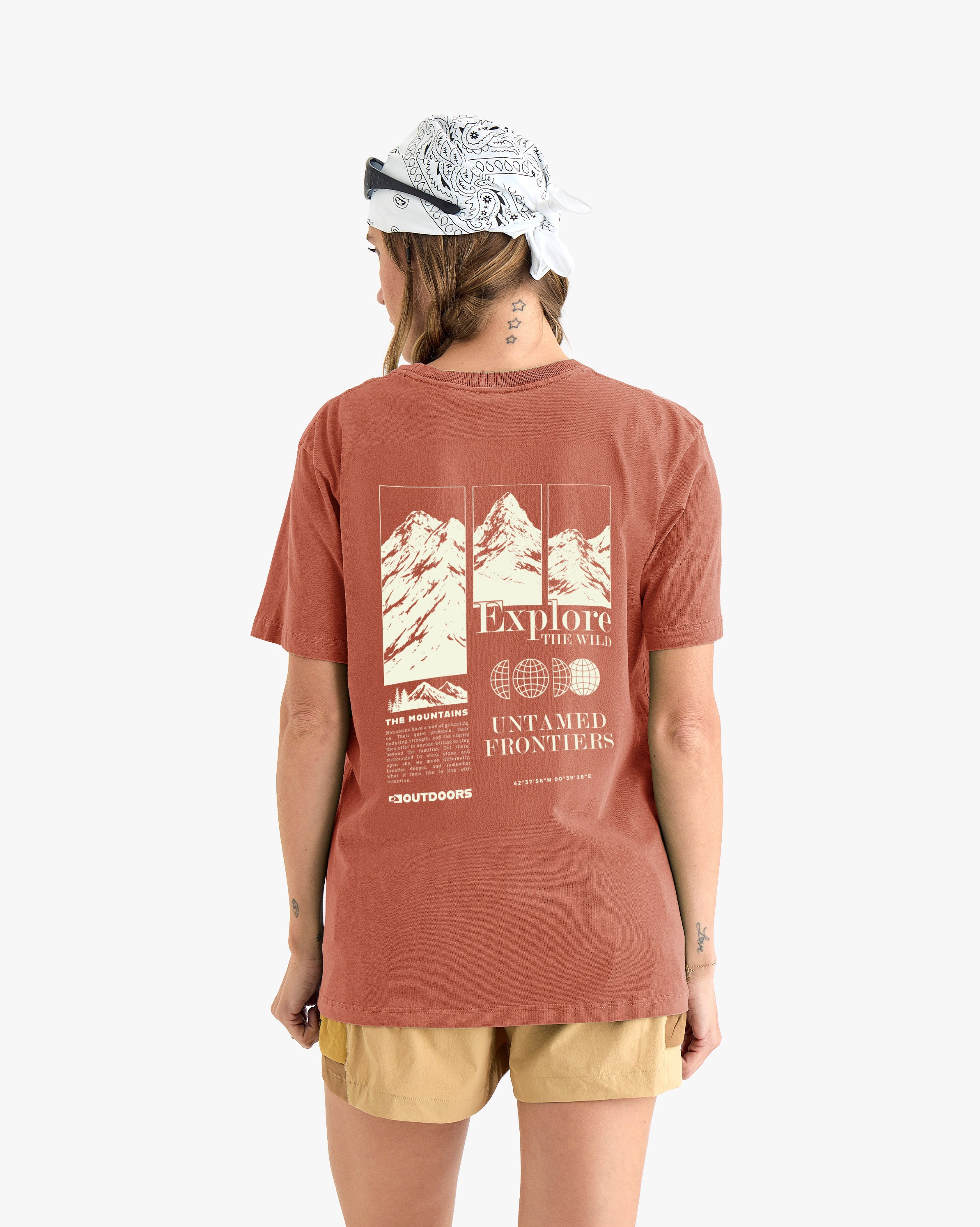 Camiseta Explore All Gender - Terracota