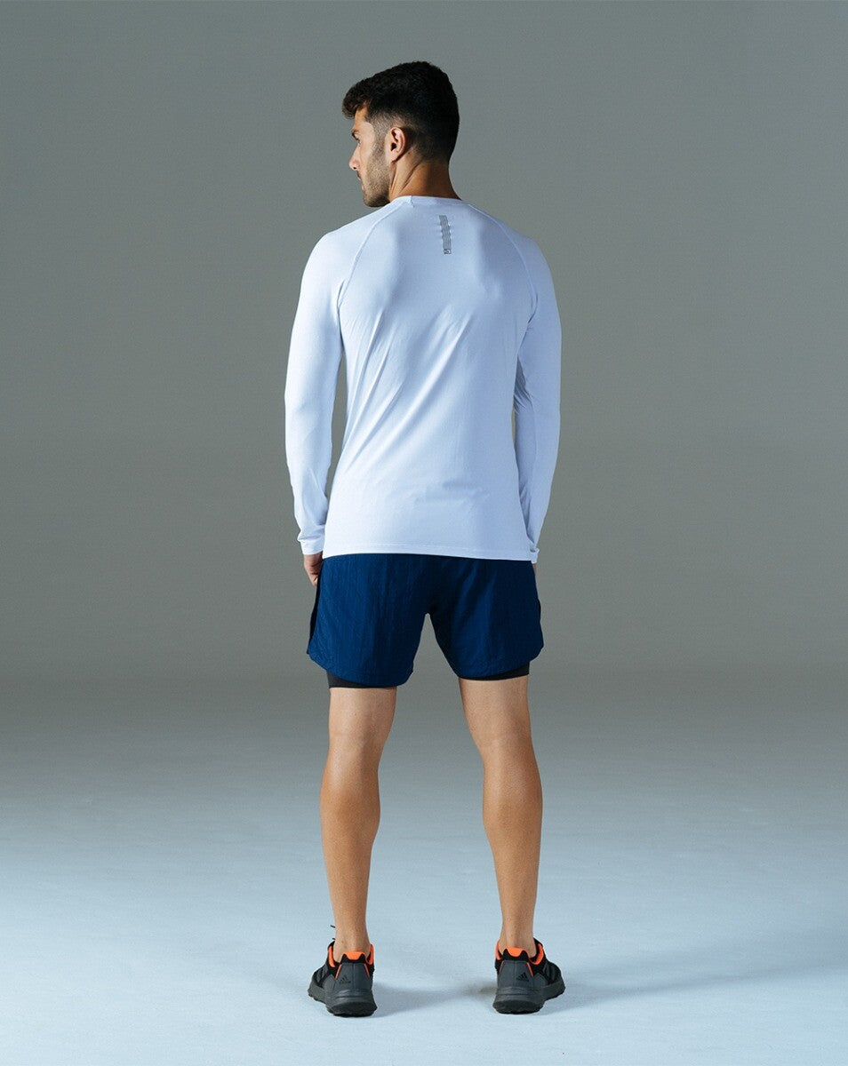 Blusa Masculina Long Sleeve Vella - Branca