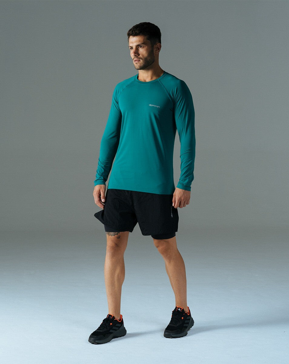 Blusa Masculina Long Sleeve Vella - Verde Esmeralda