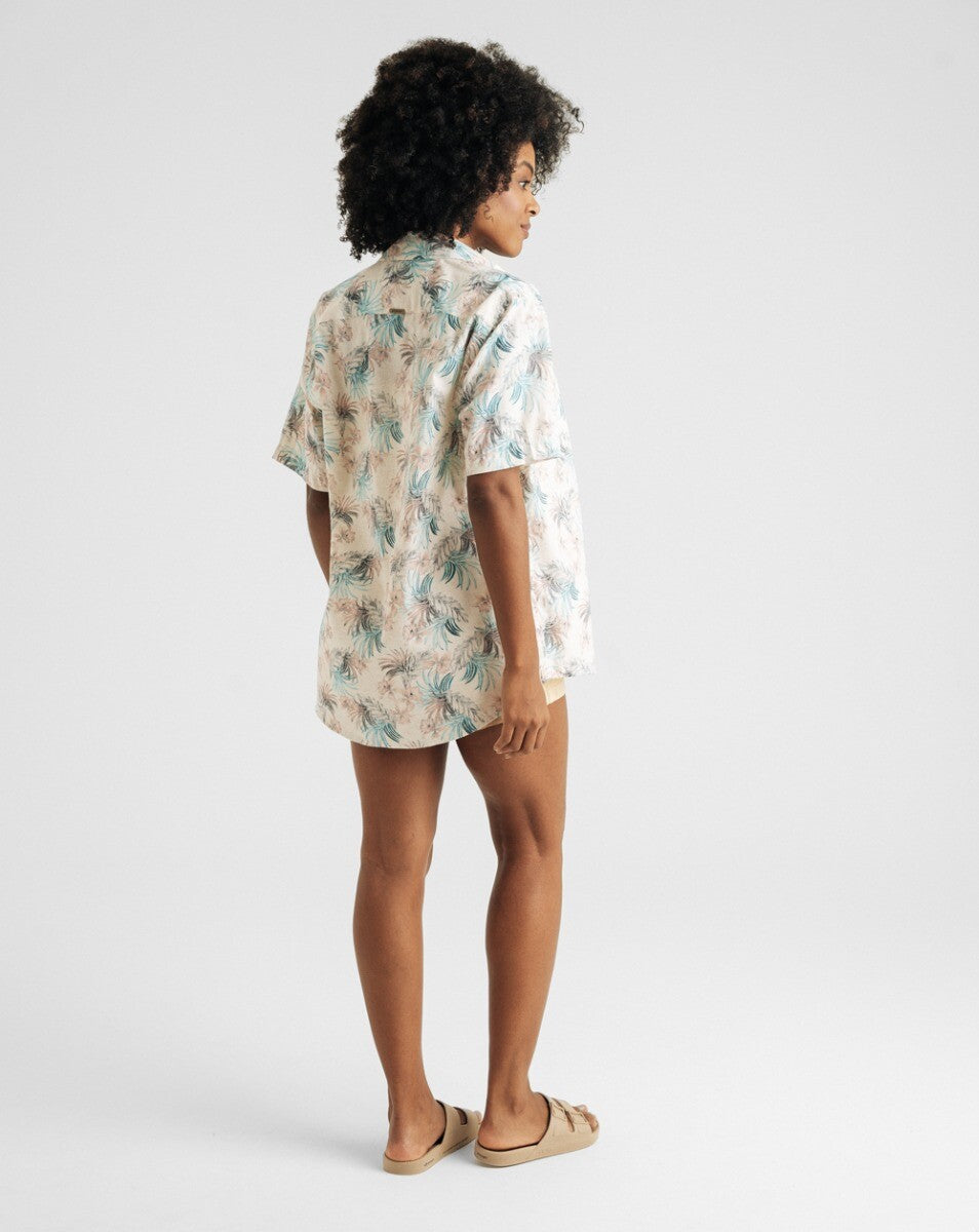 Camisa Estampada Malu Areia