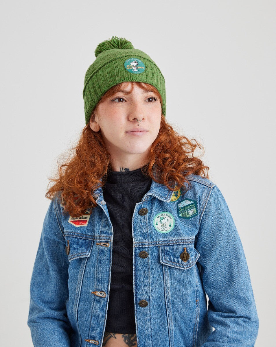 Gorro Snoopy 50 Anos Verde