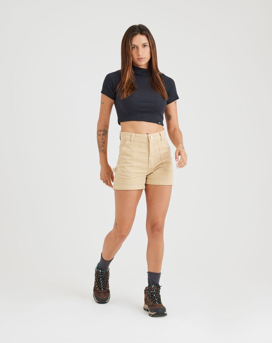 Shorts Sarja Feminino Naia - Caqui