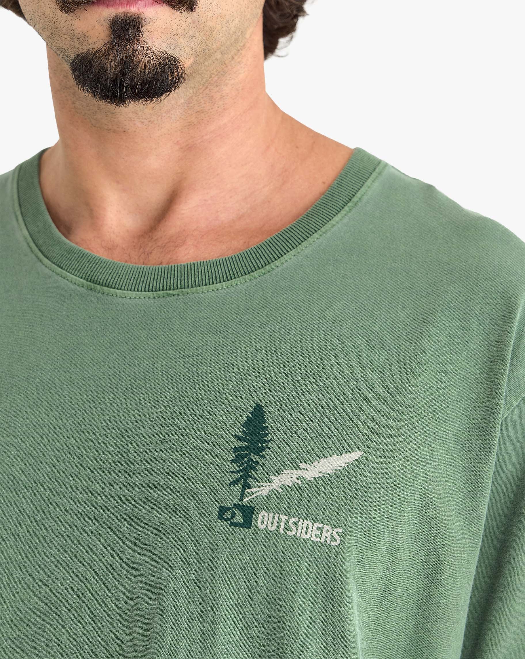 Camiseta Wild Camping All Gender - Verde
