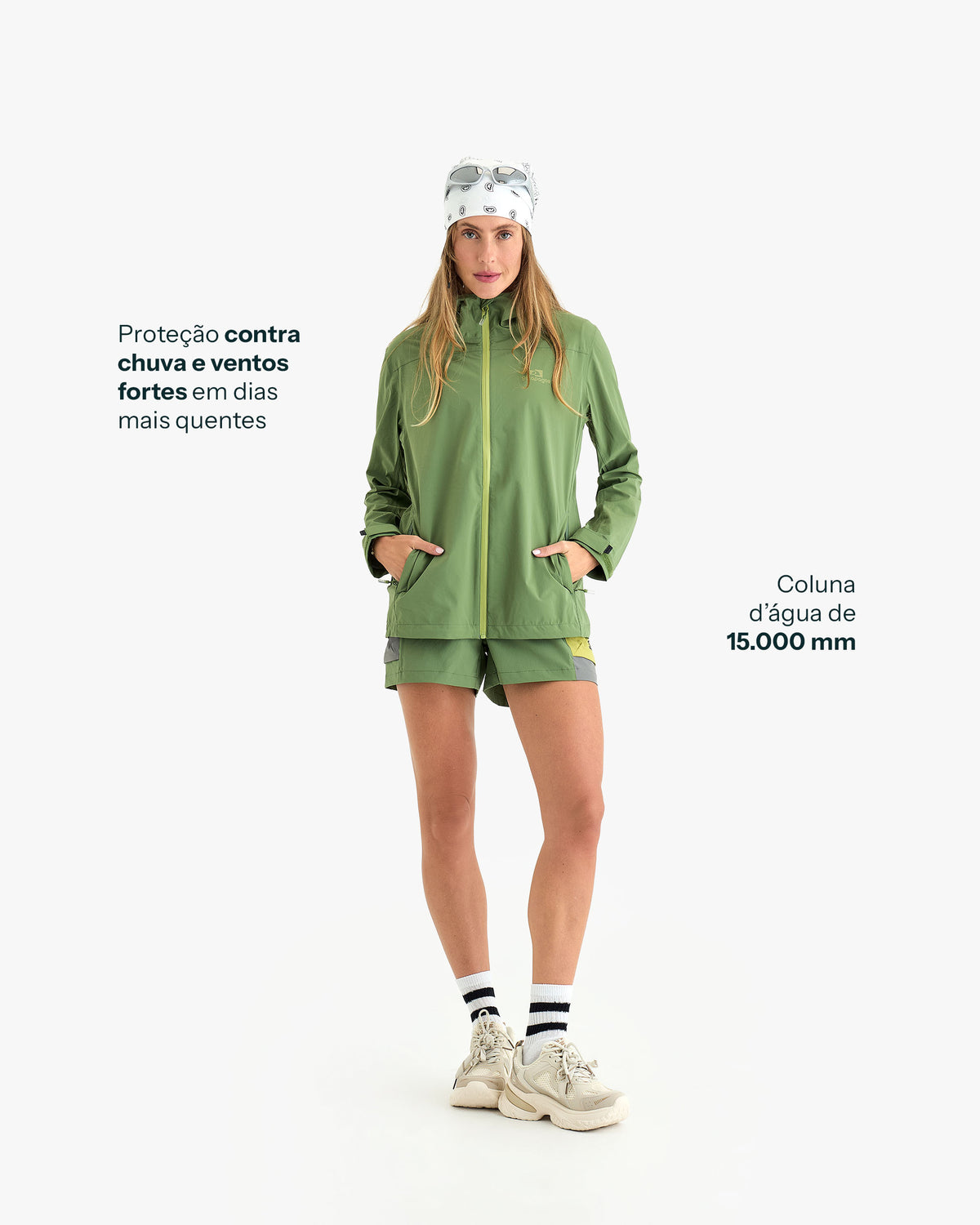 Jaqueta Impermeável Darwin Light Freeze Feminina - Verde