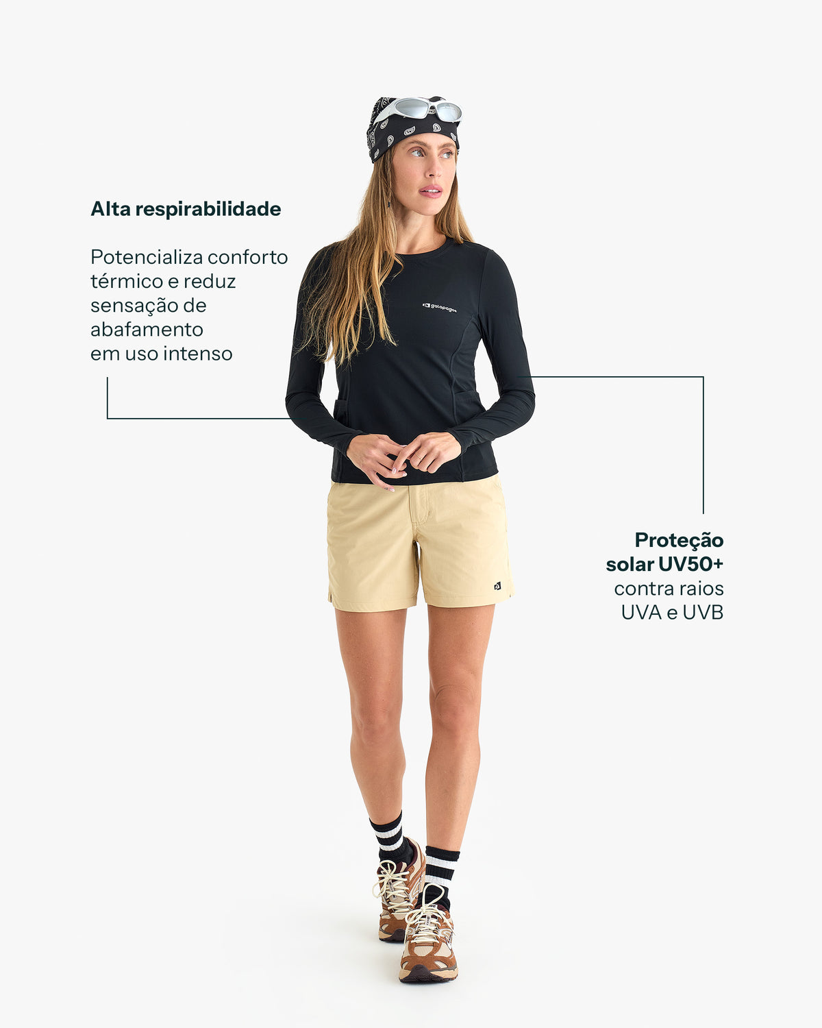 Blusa Segunda Pele Vella Freeze Feminina - Preta