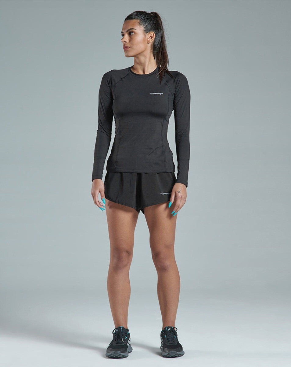 Blusa Feminina Long Sleeve Vella - Preta