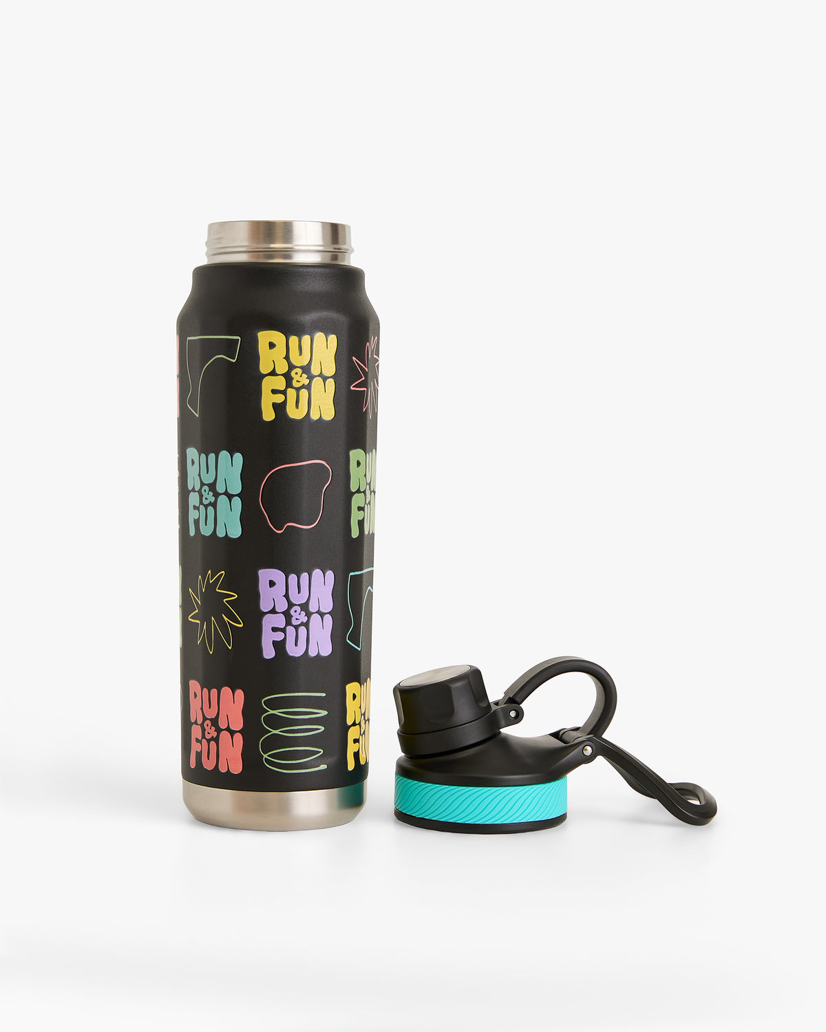 Garrafa Térmica Cascade Run & Fun 710ml - Preta