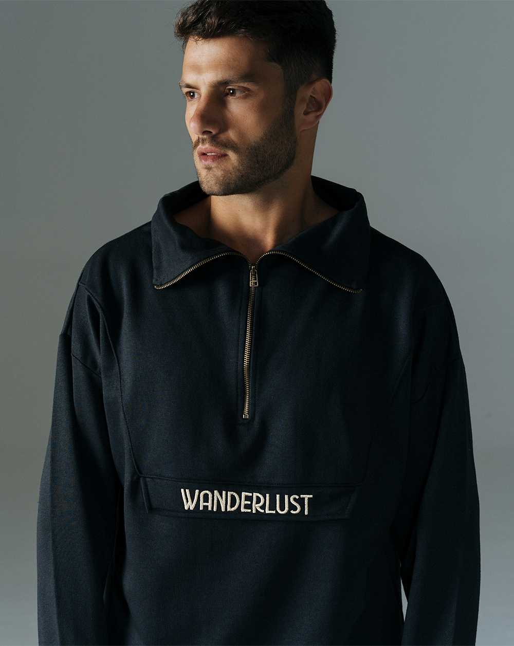 Moletom All Gender Wanderlust - Preto