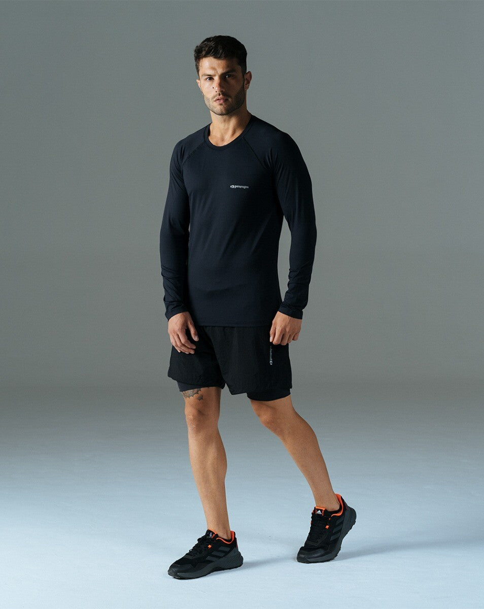 Blusa Masculina Long Sleeve Vella - Preta