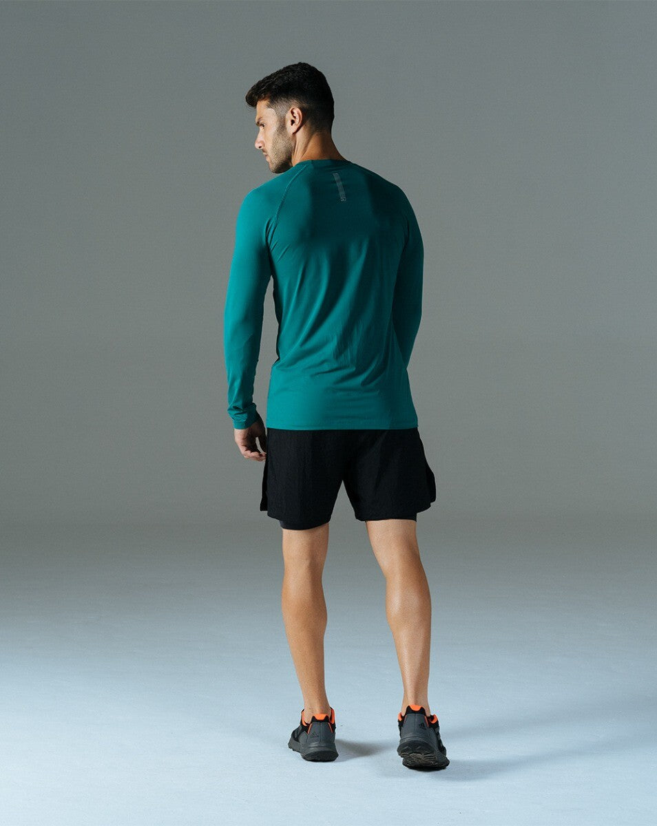 Blusa Masculina Long Sleeve Vella - Verde Esmeralda
