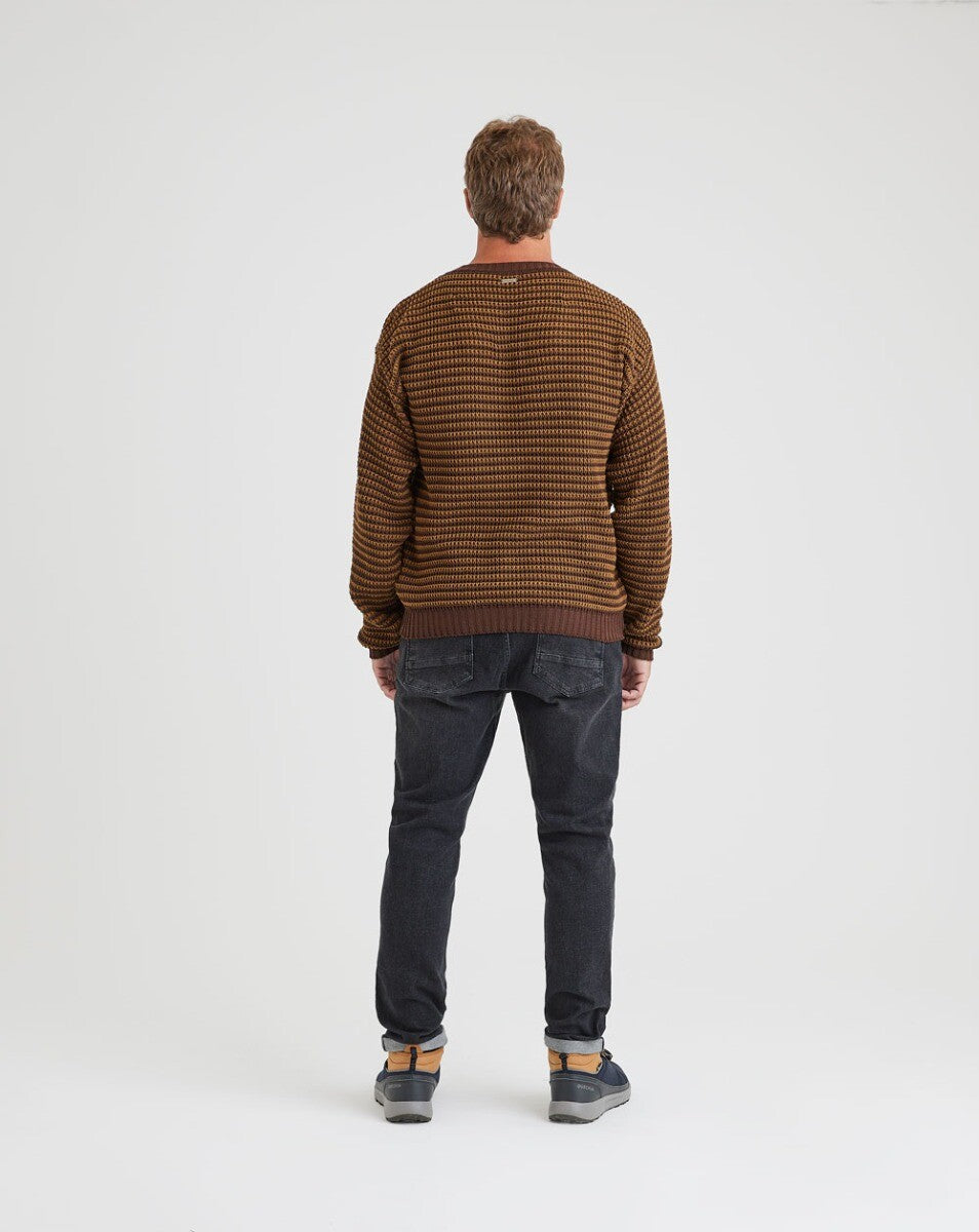 Blusão Tricot Altitude - Marrom e Ocre