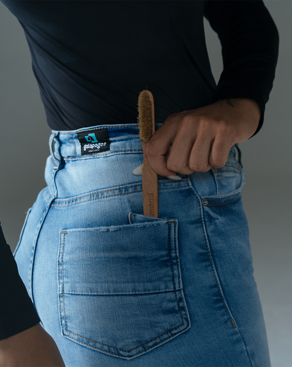 Calça Jeans Escalada Feminina Bolt - Blue Chalk