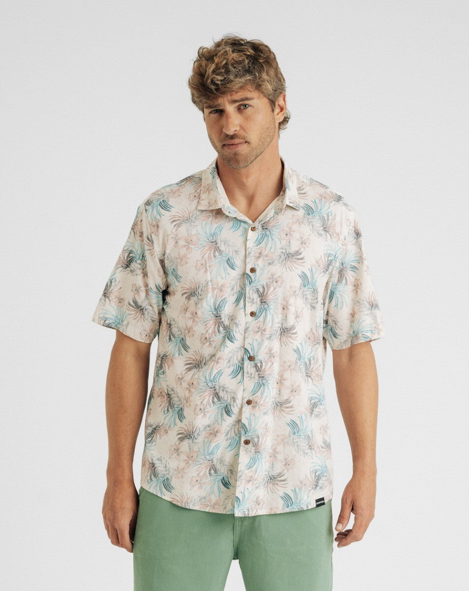 Camisa Estampada Malu Areia