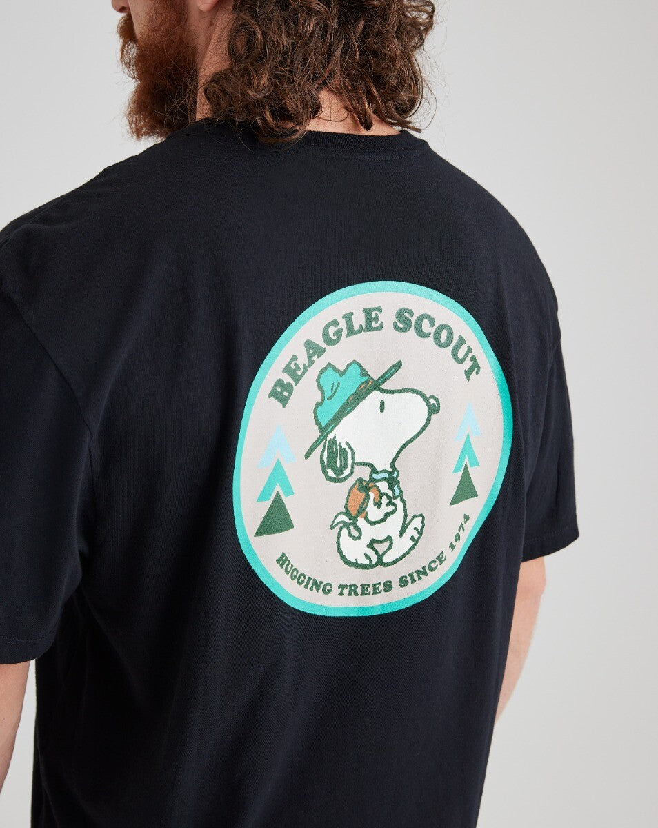 Camiseta Snoopy Scout - Preta