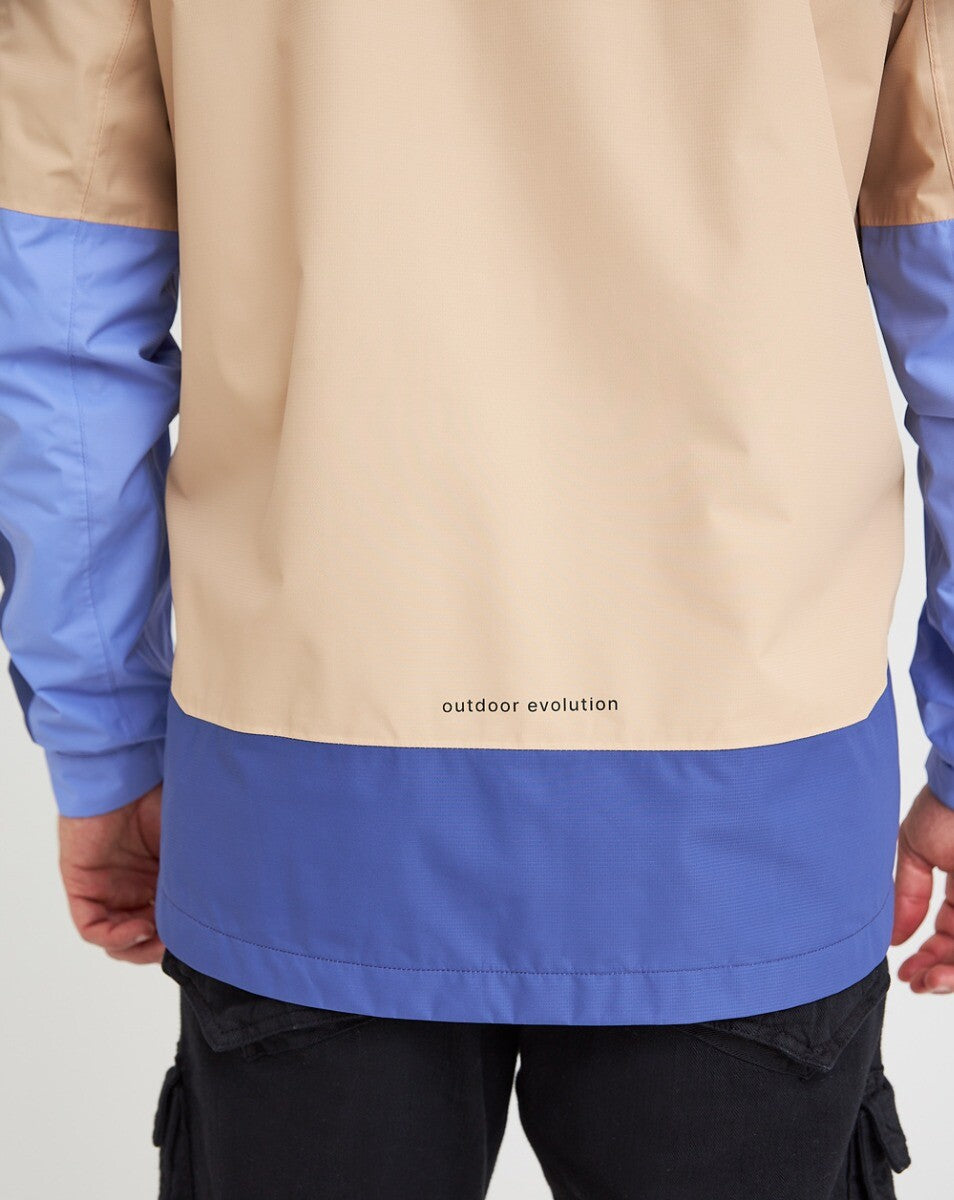 Jaqueta Impermeável masculina Darwin Evolution - Caqui