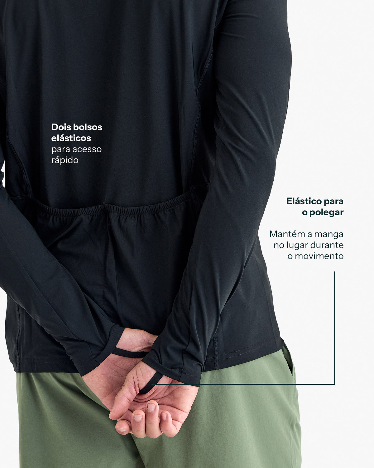 Blusa Segunda Pele Vella Freeze Masculina - Preta