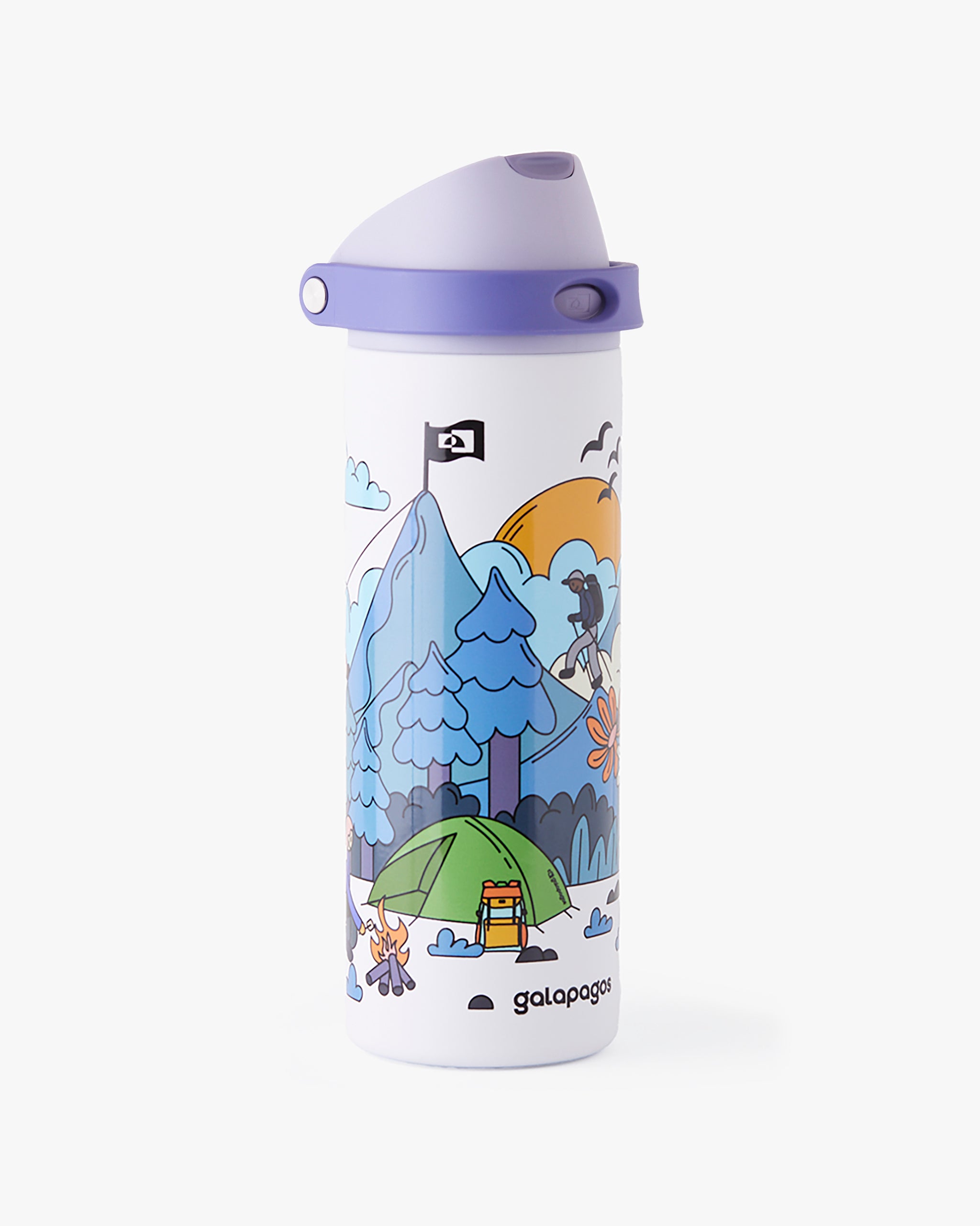 Garrafa Duo Flow Estampada Evolution 710ml - Roxo