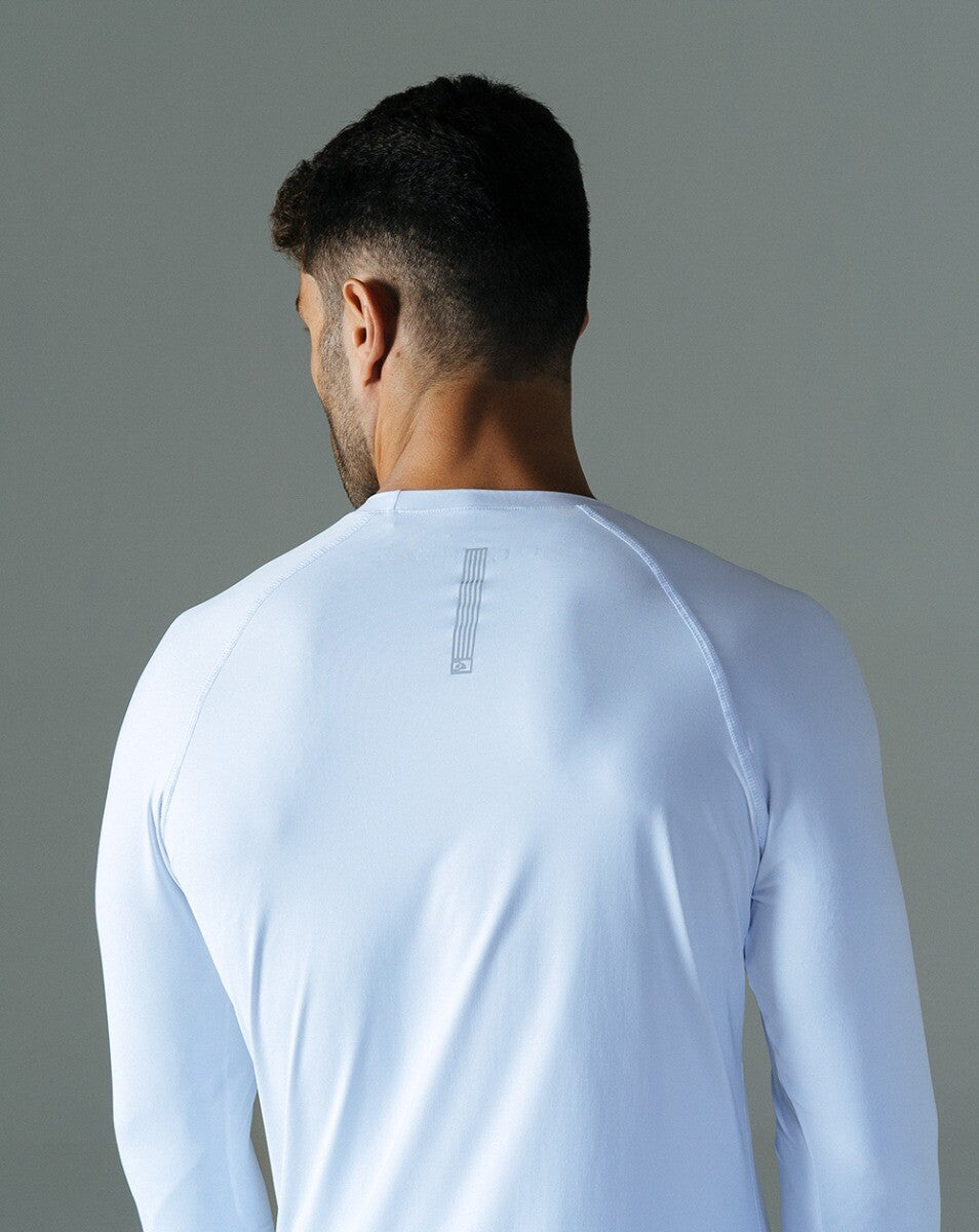 Blusa Masculina Long Sleeve Vella - Branca