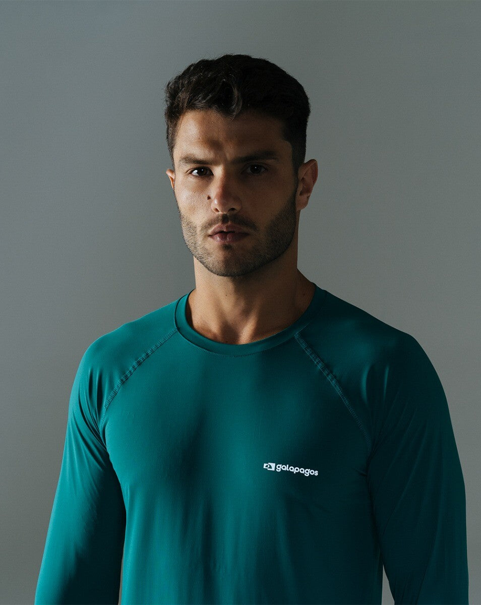 Blusa Masculina Long Sleeve Vella - Verde Esmeralda