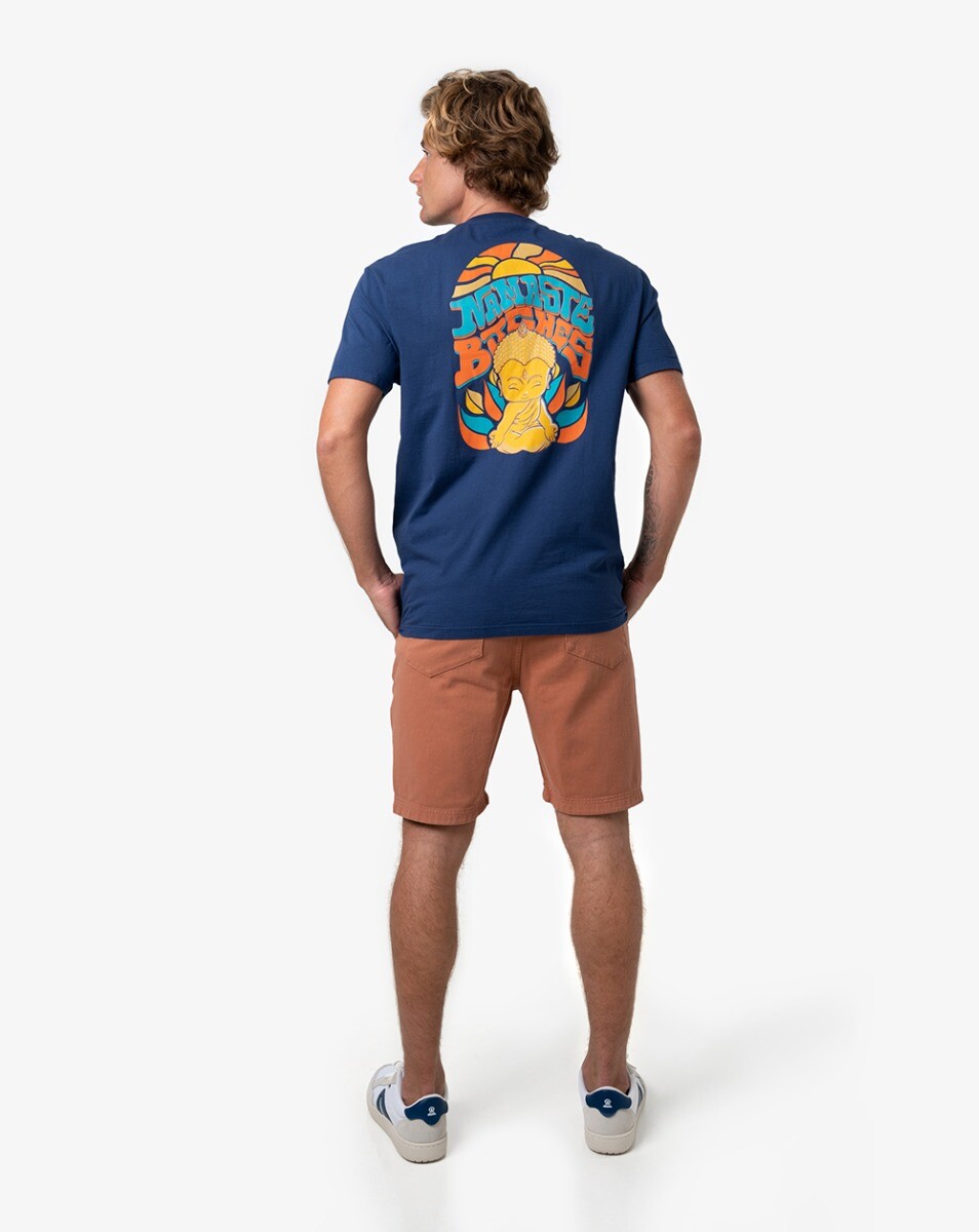 Camiseta All Namastê - Azul Marinho