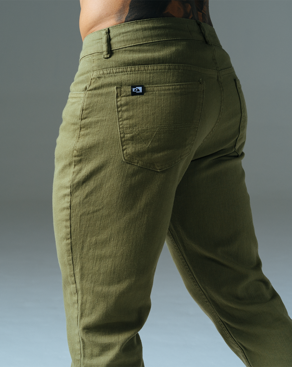 Calça Sarja Masculina Voyager - Verde Militar
