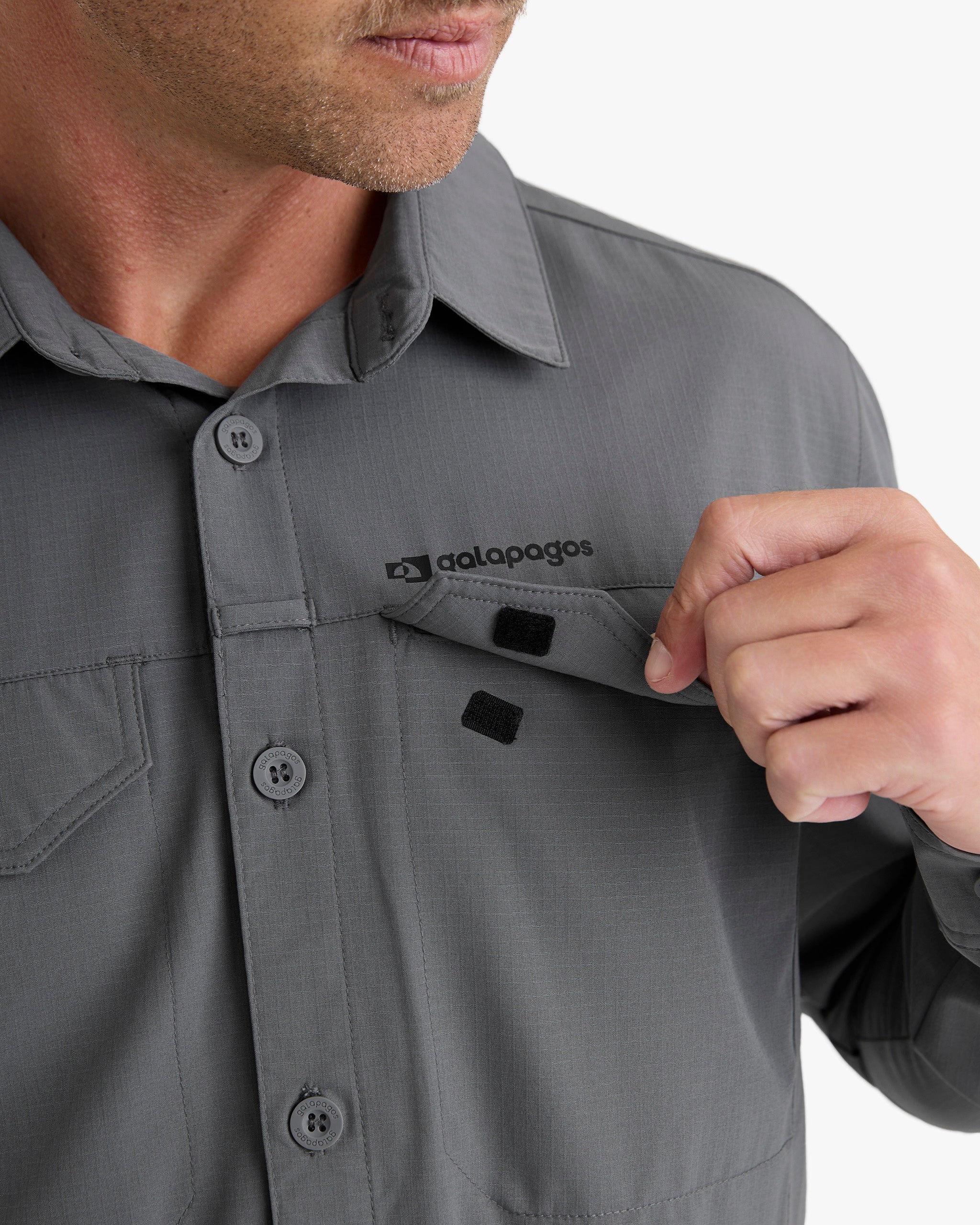 Camisa Technical UV50+ Defender - Chumbo